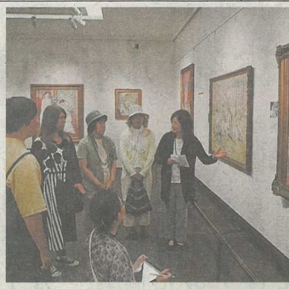 2024年5月22日山陽新聞記事　大原美術館対話型鑑賞について