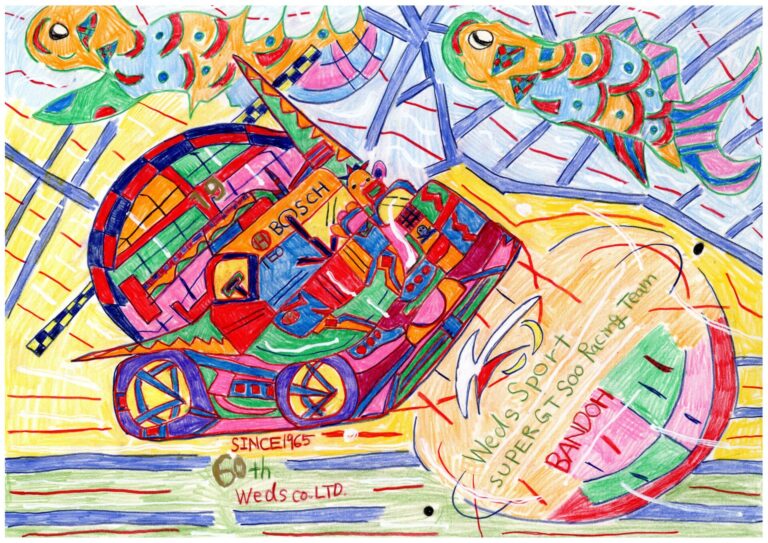 アーティスト・KAITOがBANDOHのレーシングカーをイメージして描いた作品③