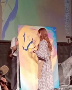 アーティスト・りえのライブペイント