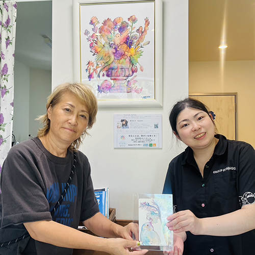 株式会社スパーキーにアートを納品　アーティスト・カスミン