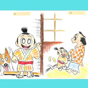 落語絵本色付け