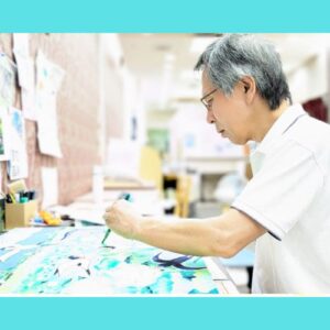 土肥さん制作風景