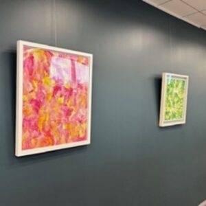 アレクシオンファーマさんに飾られたアーティスト・雨木の作品
