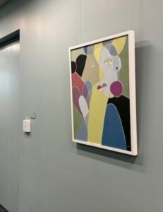 アレクシオンファーマさんに飾られたアーティスト・福間裕未の作品
