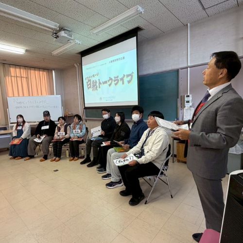 今回の趣旨を説明する佐々木教頭先生