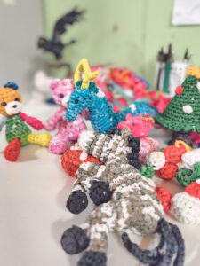 あみぐるみたちの集合写真