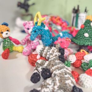 あみぐるみたちの集合写真