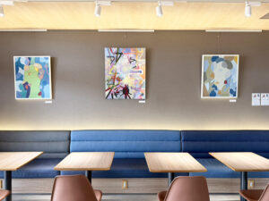 納品したアーティスト・福間裕未の３作品