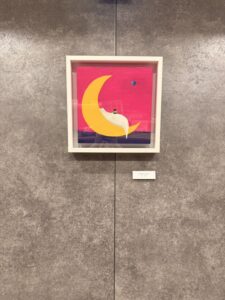県庁食堂に飾られたアーティスト・岡洋子の作品
